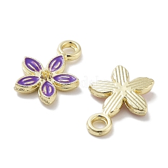 Rack Plating Alloy Enamel Charms&nbsp;PALLOY-F311-01G