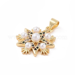 Brass Micro Pave Colorful Cubic Zirconia Pendants&nbsp;KK-E111-34A-G