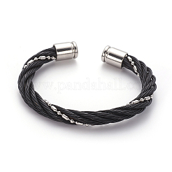 304 Stainless Steel Cuff Bangles&nbsp;BJEW-L642-01