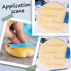 6Pcs PP Plastic Cookie Stamp Sets&nbsp;DIY-SC0033-89