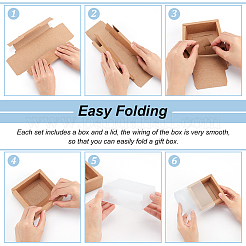 Kraft Paper Storage Gift Drawer Boxes&nbsp;CON-WH0089-37A-01
