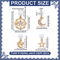 8Pcs 4 Styles PVC Mobile Dustproof Plugs&nbsp;HJEW-PH02325