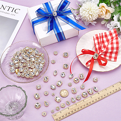 100Pcs 10 Style Sew on Rhinestone&nbsp;FIND-FG0004-75