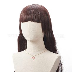 3 個 3 色ガラス シード編組リーフ ペンダント ネックレス セット  女性用ゴールデン 304 ステンレス ワイヤー ラップ ジュエリー  ミックスカラー  17.72インチ（45cm）  1pc /カラー&nbsp;NJEW-MZ00009