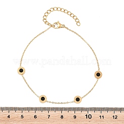 304 Stainless Steel Pave Rhinestone Link Bracelets&nbsp;SA-D001-04A-G