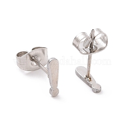 Non-Tarnish 304 Stainless Steel Exclamation Point Stud Earrings for Women Men&nbsp;EJEW-G318-05P