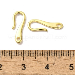 真鍮のピアスフック  24KGP本金メッキ  15.5x5.5x1mm  穴：1.5mm  ピン：1mm&nbsp;FIND-Z039-23G