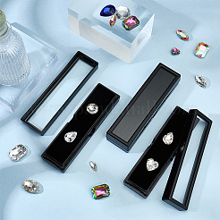 12Pcs Rectangle Acrylic Necklace Storage Boxes&nbsp;CON-WH0110-59