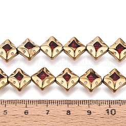 Electroplate Glass Beads Strands&nbsp;EGLA-T021-24F