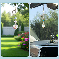 3Pcs Crystal Glass Hanging Sun Catcher&nbsp;AJEW-TADJ0001-08C