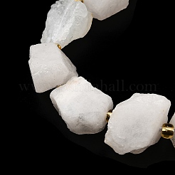 Raw Rough Natural White Jade Beads Strands&nbsp;G-Z087-A05