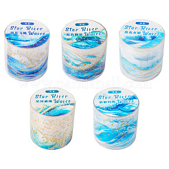 5 Rolls 5 Styles PET Self-Adhesive Stickers&nbsp;DIY-TA0014-38
