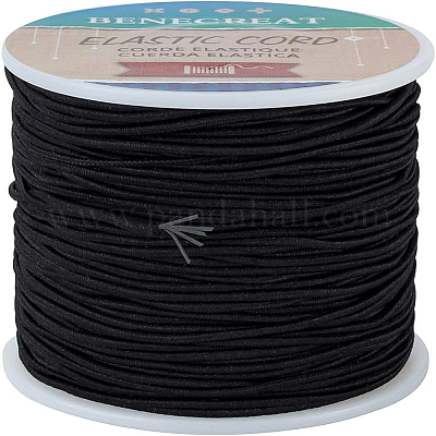 コアスパン弾性コード  ブラック  1.5mm  70 m /ロール&nbsp;EC-BC0001-1.5mm-16A-1