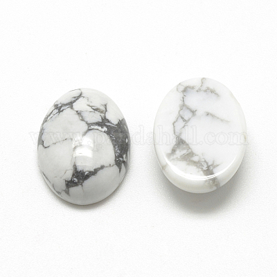 Natural Howlite Cabochons&nbsp;G-R415-13x18-29-1