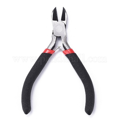 Carbon Steel Jewelry Pliers for Jewelry Making Supplies, inch Side  Cutting Pliers, Side Cutter, Polishing, Black, Gunmetal, 110mm