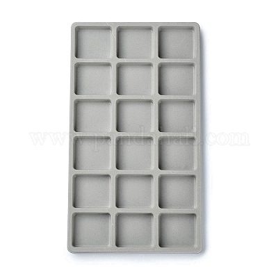18 Grids Flocking PE Bead Design Boards&nbsp;ODIS-YW0001-04-1
