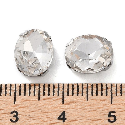 Oval Sew on Rhinestone&nbsp;RGLA-L028-02C-01-1