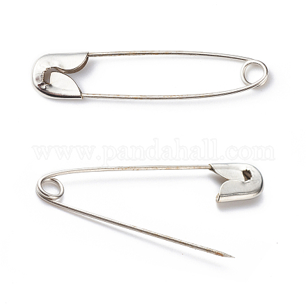 アイアン製安全ピン  プラチナ  36~38x8x3mm  ピン：1mm  約1000個/袋&nbsp;NEED-D006-38mm-1