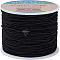 Core Spun Elastic Cord, Black, 1.5mm, 70m/roll