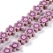 Handmade Flower Polymer Clay Beads Strands, Thistle, 9.6x4mm, Hole: 1.4mm, about 38pcs/Strand, 12.99''(33cm)