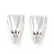 Brass Snap on Bails, Cadmium Free & Lead Free, 925 Sterling Silver Plated, 11.5x8.5x7mm