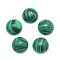 Synthetic Malachite Cabochons, Half Round, 4x2~2.5mm