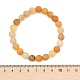 Natural Topaz Jade Beads Stretch Bracelets&nbsp;BJEW-F380-01-B07-3