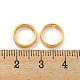 真鍮フレーム  18KGP本金メッキ  ラウンド  10x2.5mm  穴：1.2mm  8mm内径  厚さ2.5mm&nbsp;KK-U006-03G-02-3