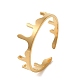 304 Stainless Steel Open Cuff Ring&nbsp;RJEW-Z026-04G-1
