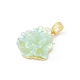 UV Plating Brass Pendants&nbsp;KK-R213-15G-04-2