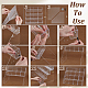 4-Tier Plastic Card Display Riser Stands&nbsp;ODIS-WH0030-236-3