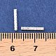真鍮の質感のあるチューブビーズ  銀  10x1.5mm  穴：1mm&nbsp;KK-H250-01A-S-3