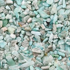 Natural Amazonite Chip Beads, No Hole/Undrilled, 2~8x2~4mm, about 8500pcs/500g