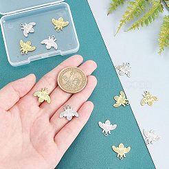 12Pcs 2 Colors 201 Stainless Steel Pendants&nbsp;STAS-UN0034-01
