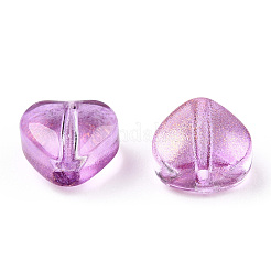 Transparent Spray Painted Glass Beads&nbsp;GLAA-R211-02-B06