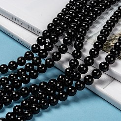 Natural Eyeless Obsidian Beads Strands&nbsp;G-K123-06-12mm