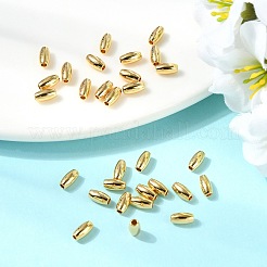 シェグレイスの真鍮ビーズ  バレル  カドミウムフリー＆ニッケルフリー＆鉛フリー  18KGP本金メッキ  6x3mm  穴：1.2mm&nbsp;XGR0116G-127G