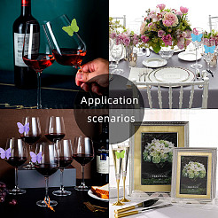 Silicone Wine Glass Tag Markers Sets&nbsp;DIY-PH0025-45
