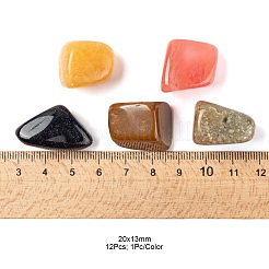 12Pcs 12 Style Natural & Synthetic Gemstone Beads&nbsp;G-FS0001-69