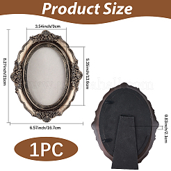 1Pc Oval Resin Photo Frame Stand&nbsp;DJEW-SP0001-50