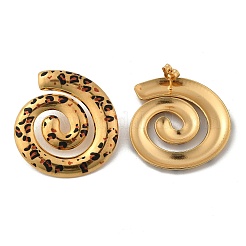 304 Stainless Steel Enamel Stud Earrings&nbsp;EJEW-Z084-15G-03
