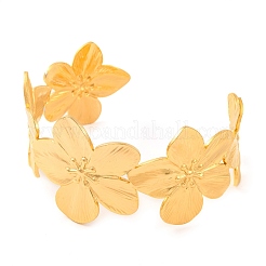 304 Stainless Steel Open Cuff Bangles for Women&nbsp;LS-BJEW-G711-01D-G