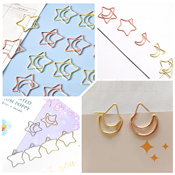 40Pcs 2 Colors Iron Paper Clips&nbsp;AJEW-SP0002-98A
