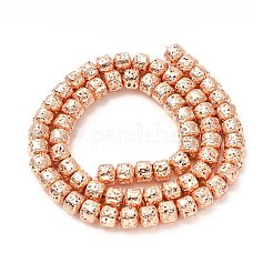 Electroplated Natural Lava Rock Beads Strands&nbsp;G-G984-10RG