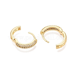 Ring Brass Hoop Earrings&nbsp;EJEW-N054-58G