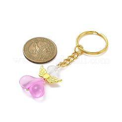 Heart Angel Acrylic & Alloy Keychains&nbsp;KEYC-JKC00583-02