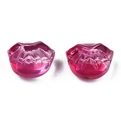 Transparent Spray Painted Glass Beads&nbsp;GLAA-N035-033-C10