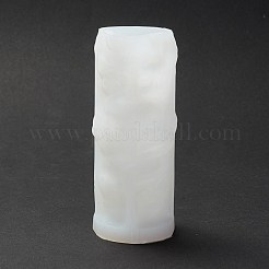 DIY ハロウィーンテーマの頭蓋骨型キャンドル作りシリコン像型  肖像彫刻樹脂鋳造鋳型  粘土工芸の金型ツール  ホワイト  5x4.2x10.35cm&nbsp;DIY-M033-01