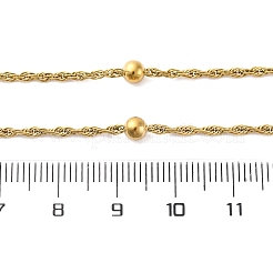 304 Stainless Steel Round Rope Chain Necklaces&nbsp;NJEW-C073-04G