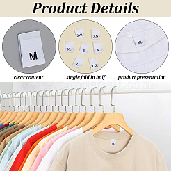 700Pcs Polyester Clothing Size Labels&nbsp;DIY-CY0003-92B
